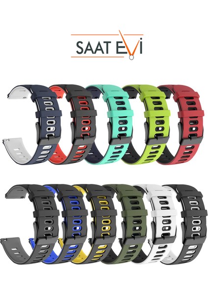 22 mm Fossil-Welder-Casio-Seiko-Omega-Armani Saat Uyumlu Silikon Saat Kordonu Kayışı A5622MM modelleri