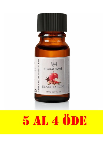 Elma Tarçın Aromaterapi Uçucu Yağ Esansiyel Buhurdanlık Yağı 10ML