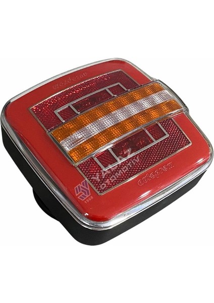 12V STOP LAMBASI KARE (NEON LEDLİ) (KAYAR SİNYALLİ) (4 FONKSİYONLU) (120*120 MM) fiyatları