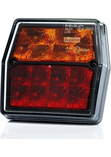 12V-24V STOP LAMBASI KARE (LEDLİ) (PARK-FREN-SİNYAL-PLAKA) (100*93 MM) E9