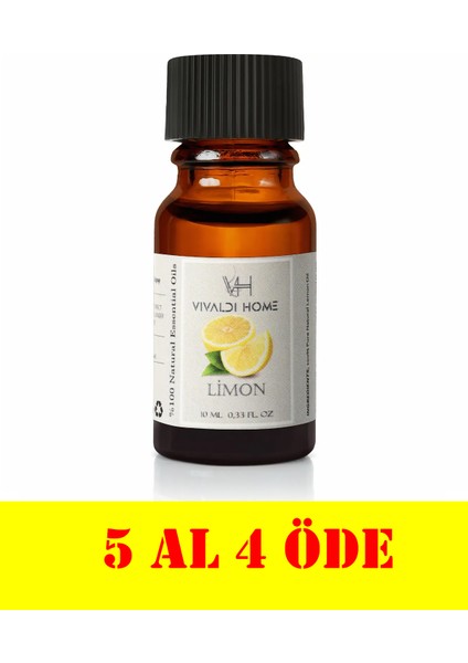 Limon Aromaterapi Uçucu Yağ Esansiyel Buhurdanlık Yağı 10 ml