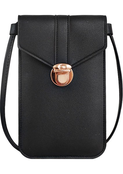 Cep Telefonu Dokunmatik Ekran Crossbody Çanta Kadın Çile Kilit Mini Işık Omuz Çanta Çanta Kılıfı Debriyaj Kadın Akıllı Telefon Cüzdan (Yurt Dışından) modelleri