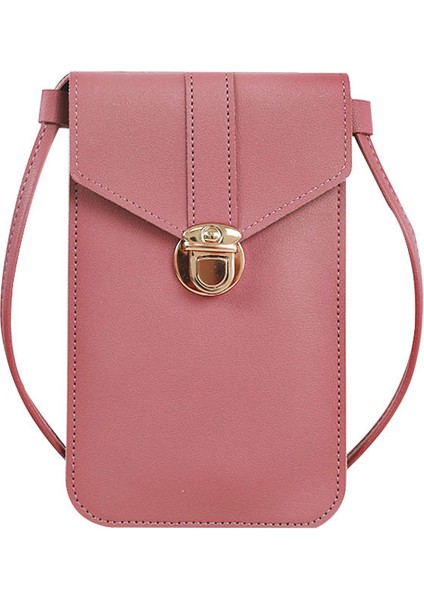 Cep Telefonu Dokunmatik Ekran Crossbody Çanta Kadın Çile Kilit Mini Işık Omuz Çanta Çanta Kılıfı Debriyaj Kadın Akıllı Telefon Cüzdan (Yurt Dışından) indirimleri