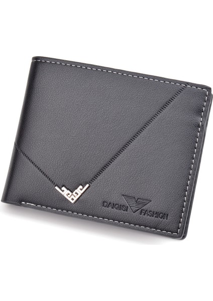 2022 Yeni Rahat Cüzdan Erkekler Için Çoklu Kart Yuvası Kısa Moda Cüzdan Erkek Gençlik Ince Üç Katlı Yumuşak Cüzdan Yatay Bozuk Para Cüzdanı (Yurt Dışından) modelleri