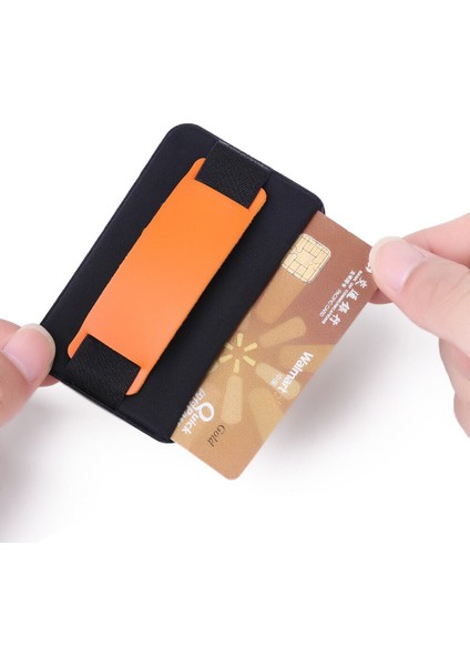 Evrensel Kart Tutucu Kılıfı Cep Telefonu Cüzdan Kılıf Renkli Kimlik Kartı Tutucu Yapışkanlı Etiket Arka Kapak Telefon Aksesuarı (Yurt Dışından) fiyatları