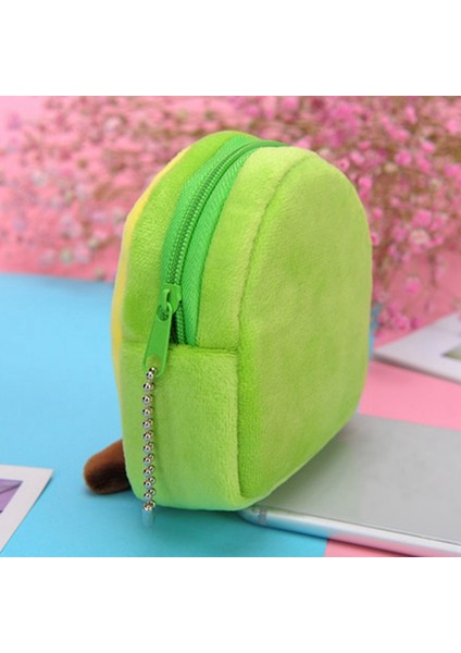 Avokado Cüzdan Yumuşak Peluş Para Para Çantası Güzel Anahtarlık Cüzdan Mini Çanta Sevimli Küçük Cep Kadın Kız El Çantası Fermuar (Yurt Dışından) modelleri