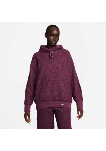 Nsw Collection Sherpa Hoodie Oversize Kadın Sweatshirt ... !!!!!( Geniş Kalıp)!!!! FB8783