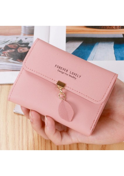 2022 Yeni Kore Tarzı Basit Küçük Cüzdan Üç Kat Bozuk Para Cüzdanı Cüzdan Kısa Bayan Cüzdanları ve Çanta Tasarımcısı Çanta (Yurt Dışından)