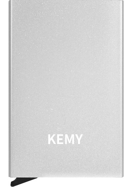 Kemy En Kaliteli Rfid Cüzdan Erkek Para Çantası Mini Çanta Erkek Alüminyum Kart Cüzdan Küçük Debriyaj Deri Cüzdan Ince Çanta Carteras (Yurt Dışından)