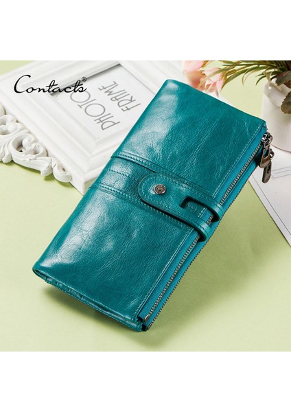 Deri Kadın Cüzdan Bozuk Para Cüzdanı Uzun Cüzdan Fermuar Cartera Mujer Telefon Cep Para Çantası Bayan Kart Sahibinin (Yurt Dışından) fırsatları