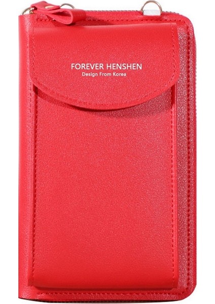 Cüzdan Kadın Çapraz Pu Çok Fonksiyonlu Cep Telefonu El Çantası Bayan Çanta Büyük Kapasiteli Seyahat Kartı Tutucusu Pasaport Kapağı (Yurt Dışından) indirimleri