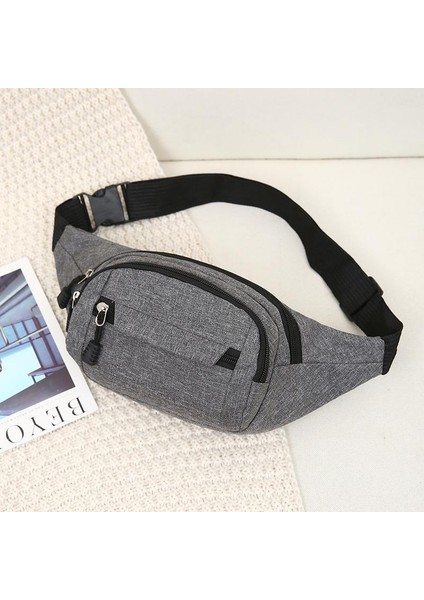 Bel Çantası Erkek Kadın Göğüs Çantası Su Geçirmez Spor Çantası Crossbody Çok Amaçlı Paket Kore Tarzı Bel Çantası Iş Ödeme Cüzdanı (Yurt Dışından) modelleri