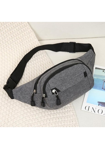 Bel Çantası Erkek Kadın Göğüs Çantası Su Geçirmez Spor Çantası Crossbody Çok Amaçlı Paket Kore Tarzı Bel Çantası Iş Ödeme Cüzdanı (Yurt Dışından) fırsatları