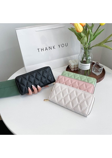 2022 Yeni Moda Pu Kadın Cüzdan Uzun Zip Cüzdan Çok Fonksiyonlu Büyük Kapasiteli Debriyaj Kart Sahibinin (Yurt Dışından) indirimleri