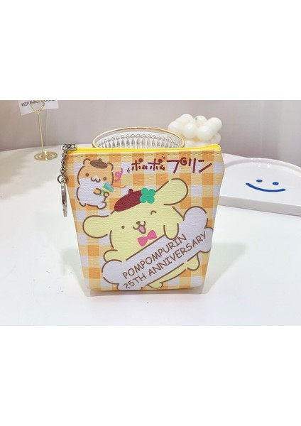 Hello Kitty Karikatür Baskı Bozuk Para Cüzdanı Kuromi Kadın Mini Kart Tutucu Küçük Cüzdan Kılıfı Saklama Çantası Kawaii Kız Pu Çanta Debriyaj (Yurt Dışından)