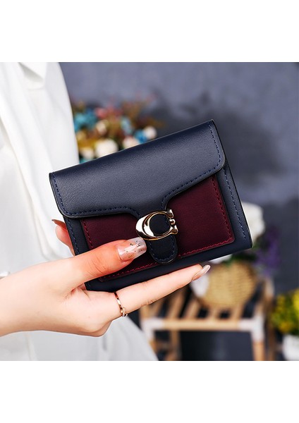 Geestock Kadın Mını Cüzdanlar Pu Kart Tutucu Basit Moda Küçük Katlanır Cüzdan Kart Çanta Çile Mini Debriyaj (Yurt Dışından) indirimleri