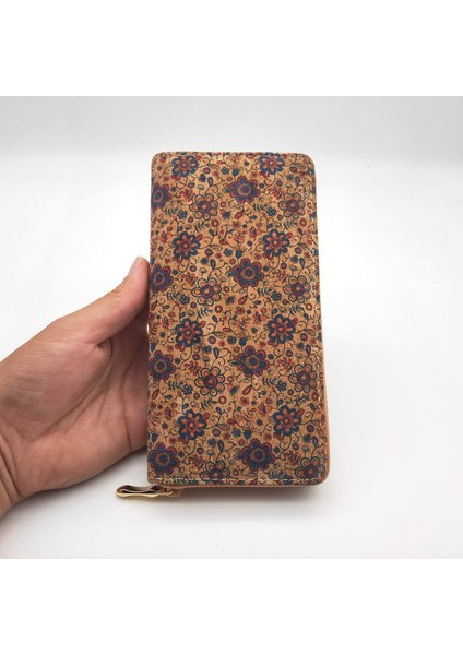 Kandra Portekiz Kiremit Desen Baskı Doğal Cüzdan 2019 Ahşap Pu Deri Uzun Cüzdan Bakır Fermuarlı Kart Tutucu (Yurt Dışından) fiyatları