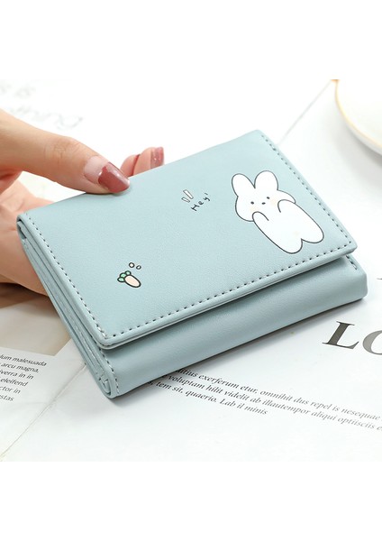 Kawaii Hayvanlar Kadın Cüzdan Para Çantaları Kısa Çanta Kadın Küçük Kart Tutucu Kız Çocuk Çantası Bayanlar Kart Tutucu Bozuk Para Cüzdanı Kadın Cüzdan (Yurt Dışından)