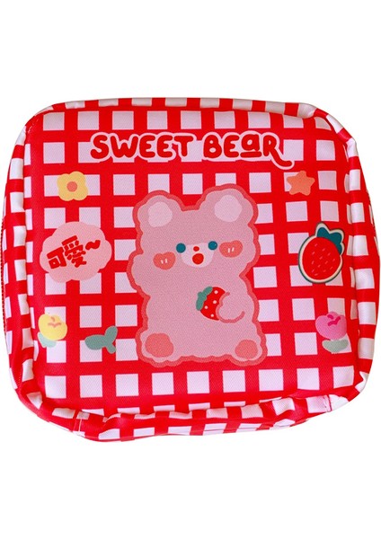 Kawaii Ayı Mini Debriyaj Cüzdan Kızlar Için Sevimli Para Kart Sahibinin Kese Küçük Makyaj Peçetesi Kulaklık Çantası (Yurt Dışından) fırsatları