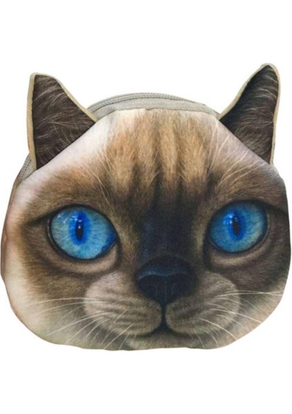 Amart-D Kedi Köpek Pet Yüz Kadın Para Cüzdan Çanta Mini Çanta Çocuklar Bozuk Para Cüzdanı Kese Kadın Cüzdan Para Çanta (Yurt Dışından)