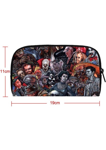 Korku Karakter Zombi Cüzdan Kadın Karikatür Zombi Korku Baskı Çantalar Telefon Tutucu Para Sikke Çanta Taşınabilir Uzun Cüzdan Hediye (Yurt Dışından) indirimleri