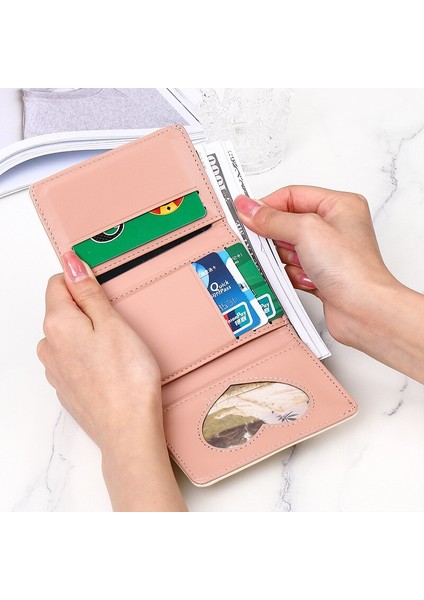 Kadın Cüzdan Kısa Üç Katlı Çok Fonksiyonlu Çoklu Kart Yuvası Yeni Karikatür Bozuk Para Cüzdanının Kore Versiyonu (Yurt Dışından) modelleri