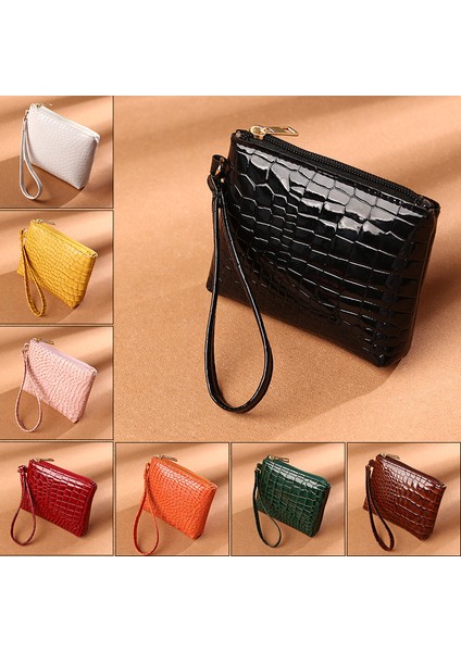 Kadın Çanta Timsah Desen Bayanlar Mini El Çantası Rahat Katı Bayanlar Bozuk Para Cüzdanı Fermuar Küçük Taşınabilir Çanta Кошелек Женский (Yurt Dışından)