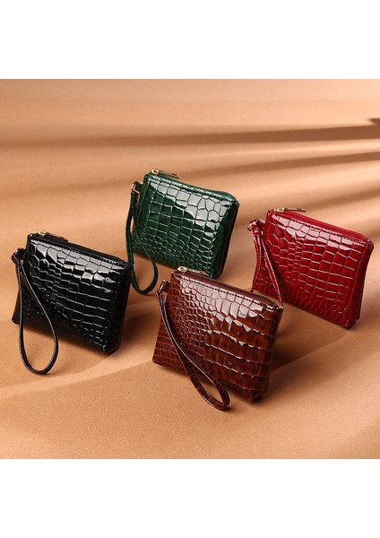 Kadın Çanta Timsah Desen Bayanlar Mini El Çantası Rahat Katı Bayanlar Bozuk Para Cüzdanı Fermuar Küçük Taşınabilir Çanta Кошелек Женский (Yurt Dışından) modelleri