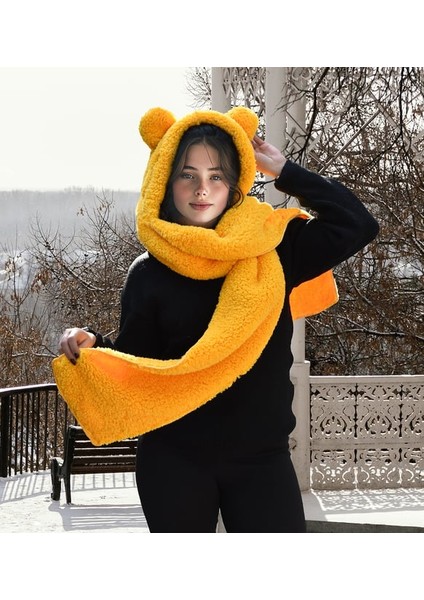 Pababo Soğuk Havalara Karşı Koruma: Kapşonlu Welsoft Peluş Bere - Atkılı - Polar Boyunluk modelleri