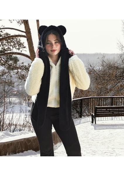 Pababo Soğuk Havalara Karşı Koruma: Kapşonlu Welsoft Peluş Bere - Atkılı - Polar Boyunluk fiyatları