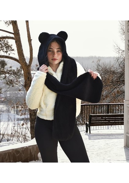 Pababo Soğuk Havalara Karşı Koruma: Kapşonlu Welsoft Peluş Bere - Atkılı - Polar Boyunluk modelleri