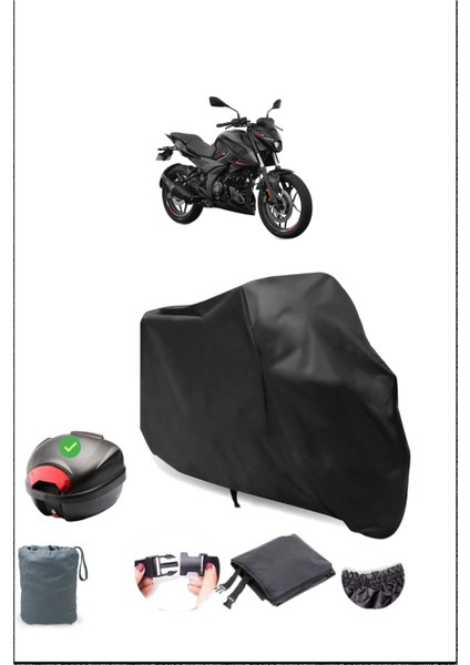 Bajaj Pulsar N 250 Arka Çanta Uyumlu Siyah Motosiklet Branda Su Geçirmez Dayanıklı Kumaş