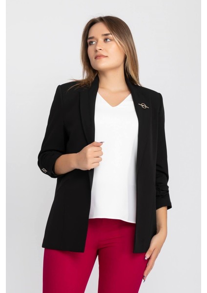 Kadın Blazer Kolu Büzgülü Ceket fırsatları