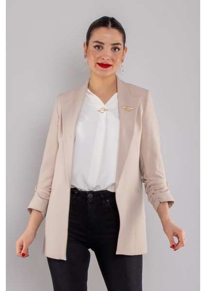 Kadın Blazer Kolu Büzgülü Ceket indirimleri