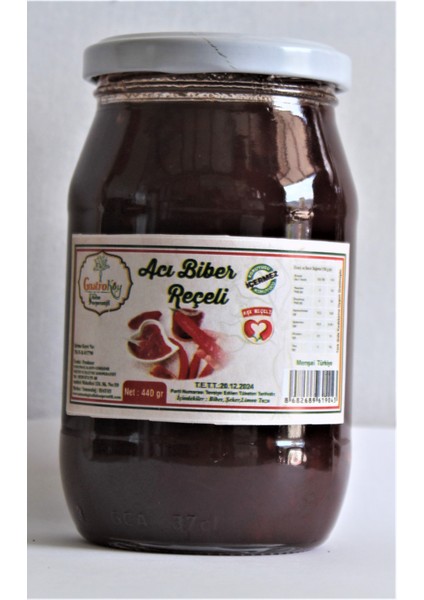 Acı Biber Reçeli (Aşk Reçeli ) -Acı Samandağ Biberi Reçeli 440 gr