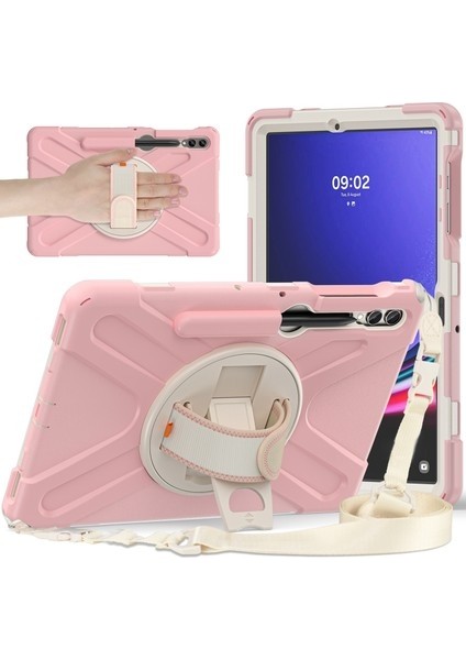 Samsung Galaxy Tab S9 Fe Plus / S9+ / S8+ / S7+ Tablet Kılıfı Askılı (Yurt Dışından)