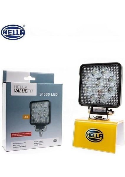 10V-30V ÇALIŞMA LAMBASI KARE 9W (9 LEDLİ) (100*100*34 MM)