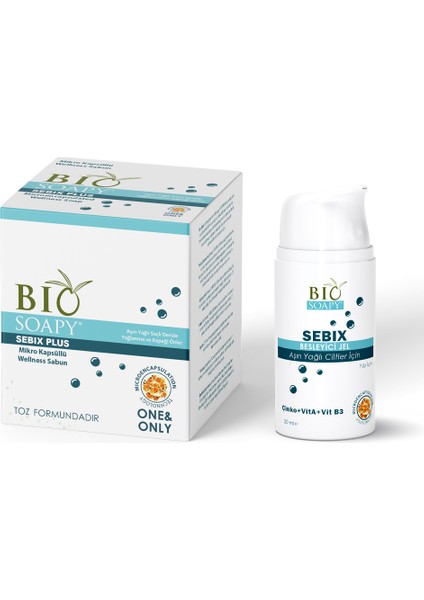 Sebix Jel+Sebix Plus Saç Sakal Puilanan Deri İçin Onarıcı 30 Şase /30 ml 2 Li Set