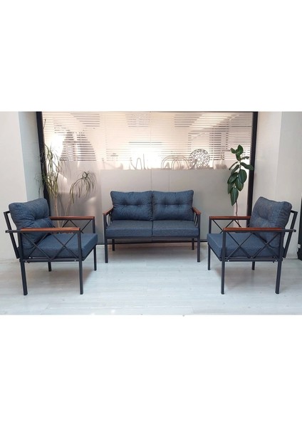 Safir Balkon-Bahçe-Kafe Çay Seti Koltuk Oturma Takımı-Oturma Grubu