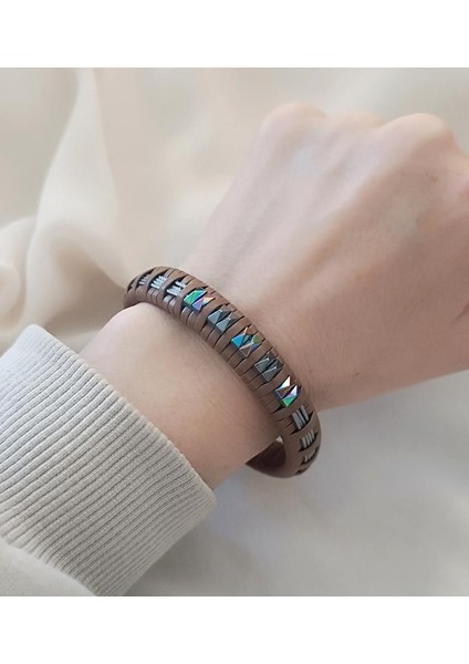 Bileklik Hakiki Deri Örgü Unisex 21 cm Bilezik Takı Aksesuar fiyatları