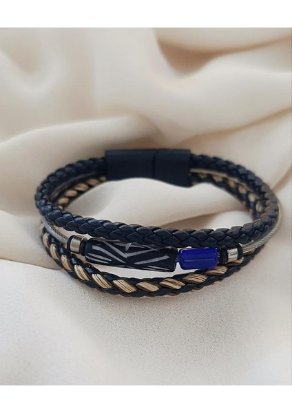 Bileklik Hakiki Deri Örgü Unisex 20 cm Bilezik Takı Aksesuar indirimleri