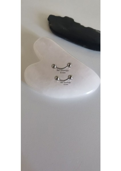 Cerrahi Çelik Rook, Snog, Dil, Kaş Muz Piercing/banana Piercing -Top Çapı 4 Mm- 1 Adet fırsatları