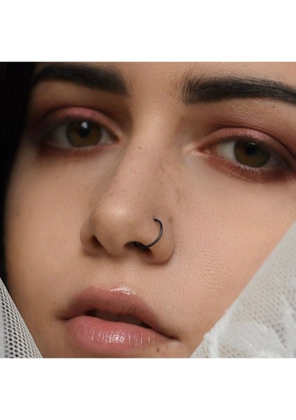 316 L Cerrahi Çelik Halka Hızma, Piercing / Halka Çapı 8 Mm/halka Kalınlığı 1 Mm/ 1 Adet