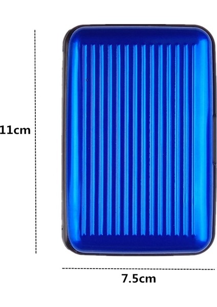 Purdored 1 Adet Erkekler Alüminyum Banka Kart Tutucu Engelleme Sert Çanta Cüzdan Katı Kredi Kartı Anti-Rfıd Tarama Korumalı Kart Tutucu (Yurt Dışından)
