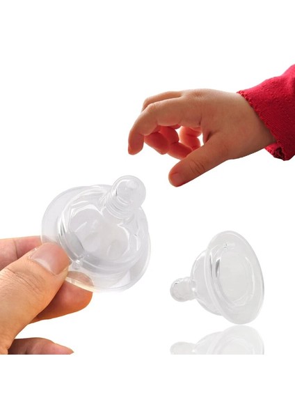 【sıcak】 1pc Geniş Boyunlu Silikon Bebek Bebek Yumuşak Emzikler Takım Biberon Akış Nipelleri (Yurt Dışından)