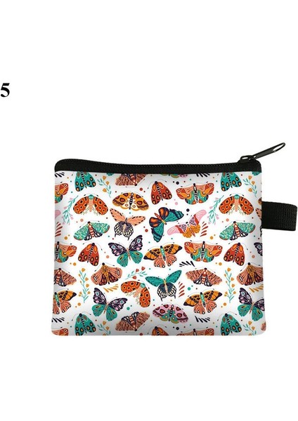 Kızlar Mini Para Çantası Küçük Taze Mavi Kelebek Baskılı Bozuk Para Cüzdanı Taşınabilir Fermuarlı Cüzdan Para Çantaları Kulaklık Kılıfı Çocuklar Hediyeler (Yurt Dışından) fiyatları