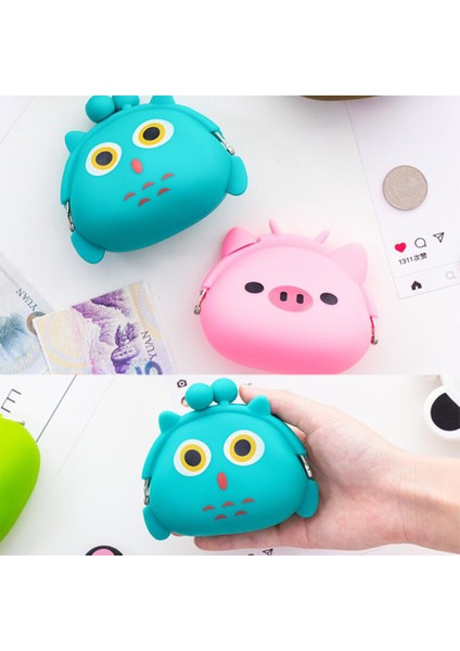 Sevimli Hayvan Mini Yumuşak Toka Kız Cüzdan Karikatür Silikon Bozuk Para Cüzdanı Çocuklar Hediye (Yurt Dışından) indirimleri