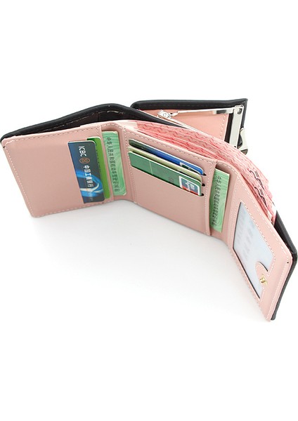 Küçük Kadın Cüzdan Sevgi Dolu Kalp Kısa Kadın Cüzdan Kart Sahibinin Kızlar Mini Kadın Moda Bayan Bozuk Para Cüzdanı Kadın Debriyaj Çanta (Yurt Dışından) fırsatları