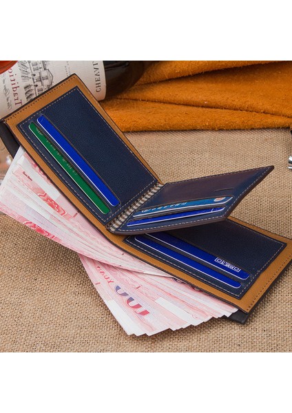 Lüks Erkek Deri Cüzdan Ücretsiz Adı Özelleştirilmiş Vintage Marka Kısa Ince Erkek Çantalar Para Klip Kredi Kartı Dolar Carteria (Yurt Dışından)
