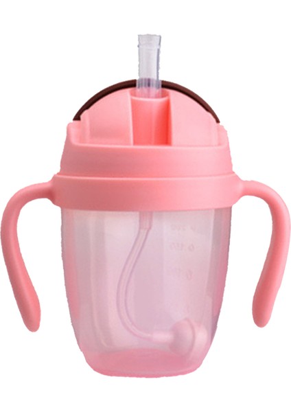 300ML Bardak Sızdırmaz Emme Biberon Taşınabilir Toksik Olmayan Saman Saplı Süt Geniş Ağız Suyu Pp Eğitim Bebekler (Yurt Dışından) fiyatları
